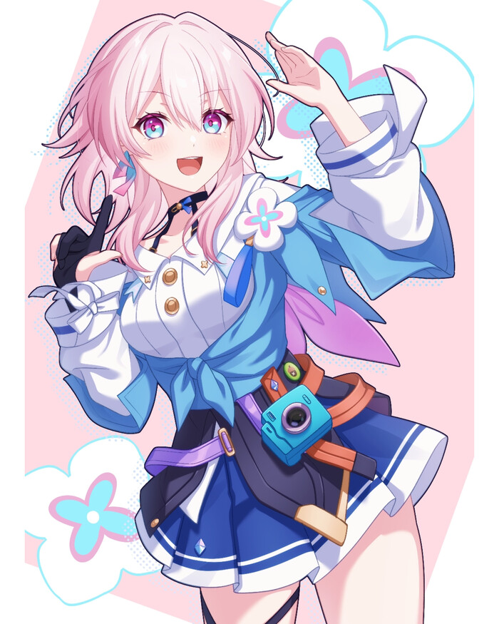  7 Anime Art, , March 7th (Honkai: Star Rail), Honkai: Star Rail,  