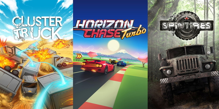   : Clustertruck, Horizon Chase Turbo, Spintires Steam,  , , , Steamgifts, Spintires, , , 