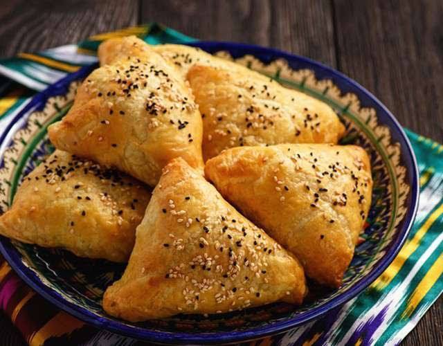 Ленивая самса с курицей