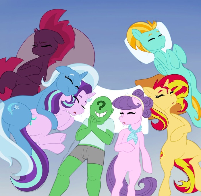  ,    My Little Pony, Trixie, Starlight Glimmer, Sunset Shimmer, Lightning Dust, Suri polomare, Tempest Shadow, Anon