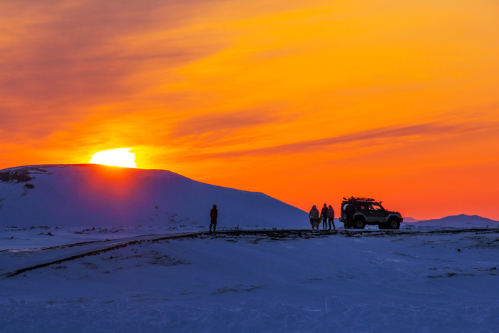 Закат под вулканом Горелый