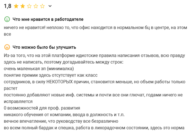 Полгода пытаюсь оставить отзыв о работодателе (dreamjob.ru) | Пикабу