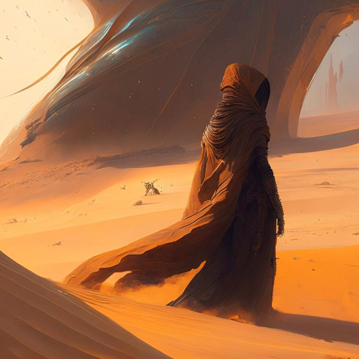 Нейро-Фантазии в картинках по вселенной Dune | Пикабу