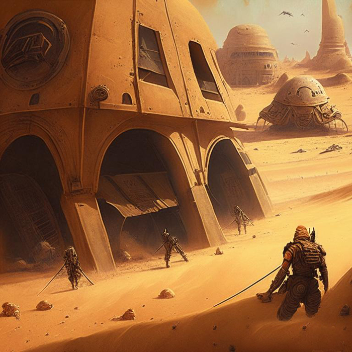 Нейро-Фантазии в картинках по вселенной Dune | Пикабу
