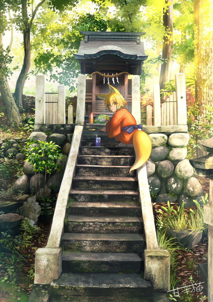   , Anime Art, Original Character, Animal Ears, 
