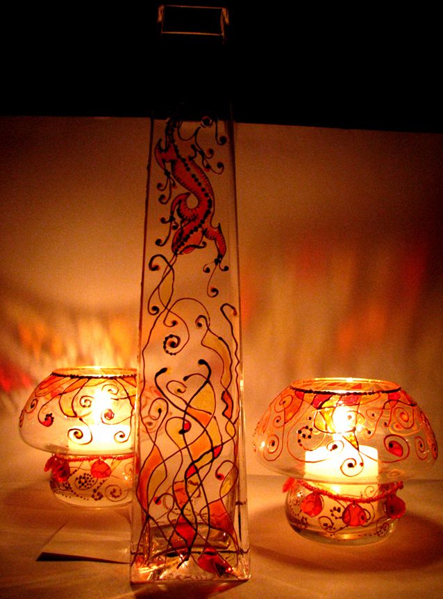 Роспись по стеклу | Пикабу