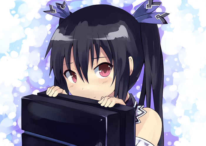    Anime Art, Hyperdimension Neptunia, Neptunia, Noire (Black Heart), Playstation 4