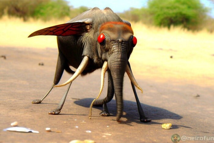Смесь мухи и слона :)