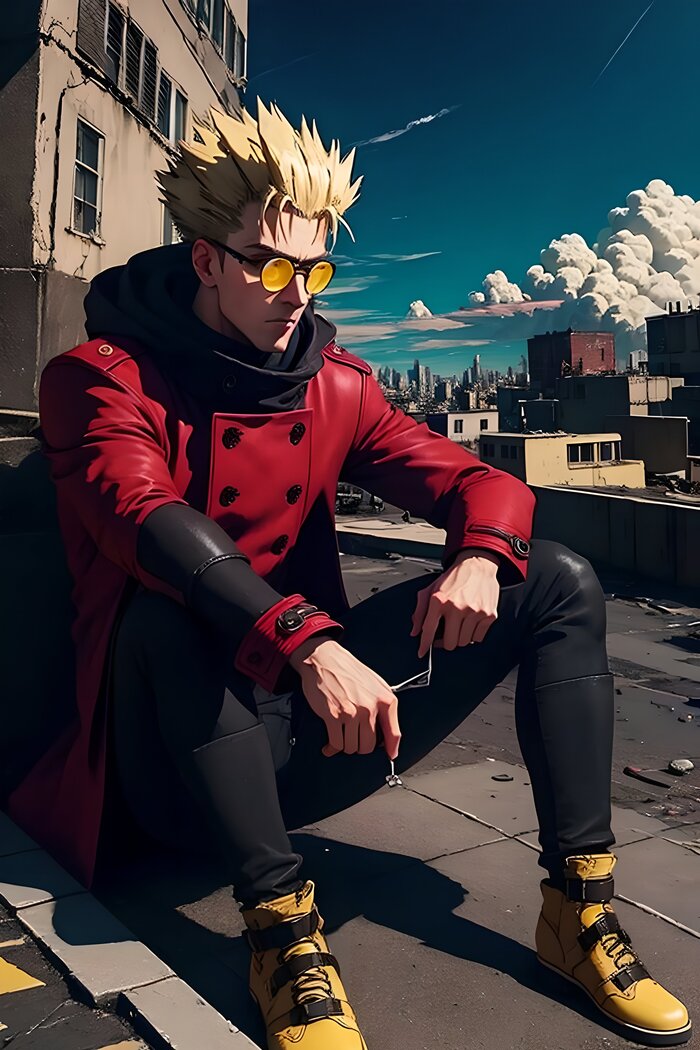 Vash the stampede stable diffusion , , Trigun, Vash the Stampede, 