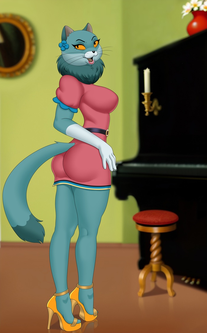 Кошкин дом и демонстрация игры на пианино by amiliya