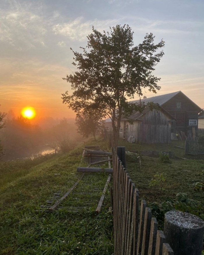 Деревенское утро