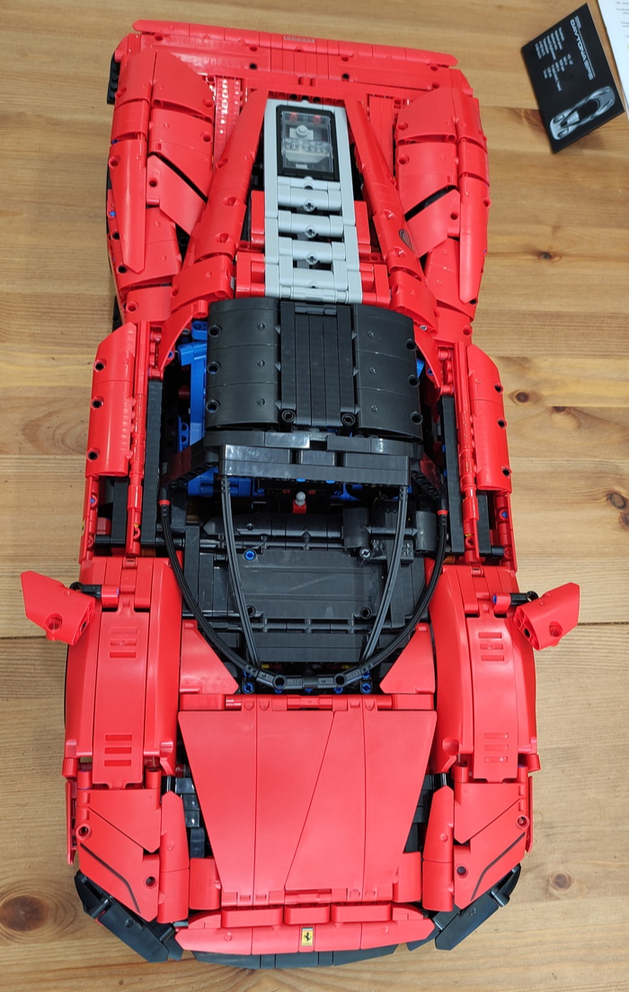 Lego Technic 42143 Ferrari Daytona SP3. Окончание сборки LEGO, Конструктор, LEGO Technic, Ferrari, Длиннопост