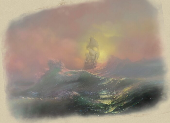 Digital marine romantic paint