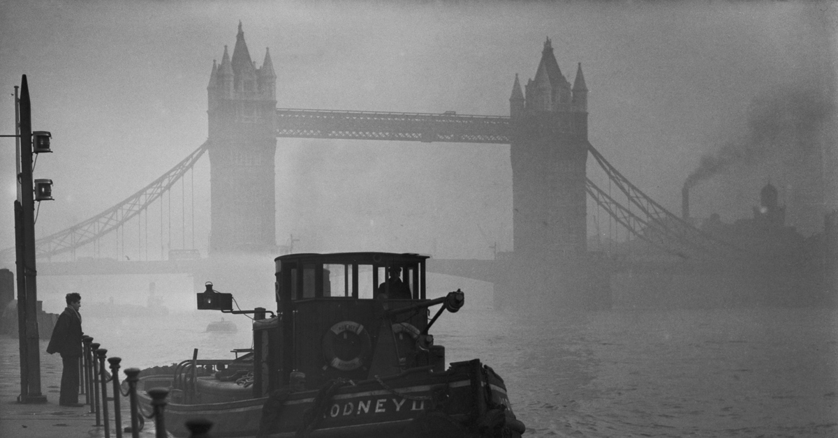 1952 год век. Великий смог в Лондоне в 1952. Смог 5 декабря 1952 года в Лондоне. Экологическая катастрофа в Лондоне в 1952. Великобритания туманный Альбион.