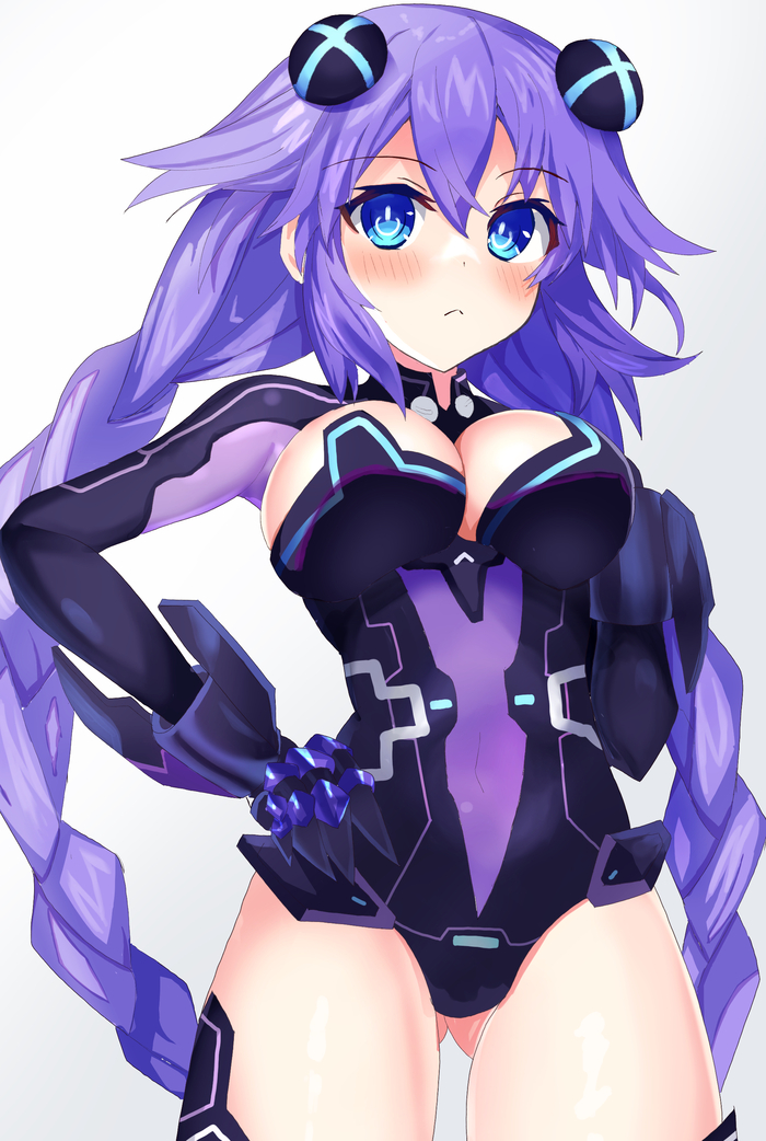 Purple Heart Anime Art, Hyperdimension Neptunia, Neptunia, Neptune, Purple Heart, 