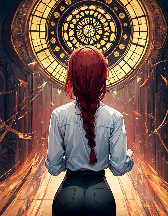 Makima stable diffusion Аниме, Stable Diffusion, Chainsaw Man, Манга, Makima, Длиннопост, Арты нейросетей