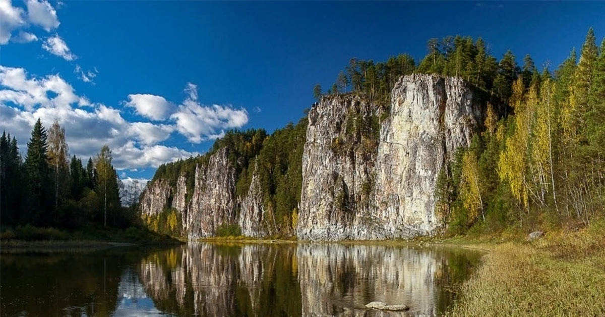 Река Чусовая камень Олений