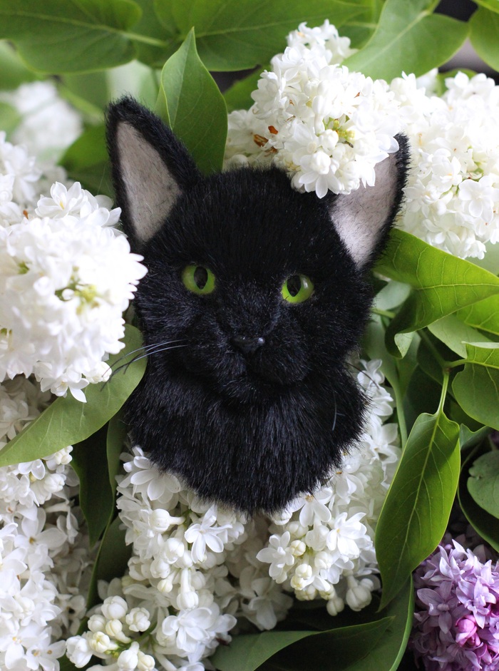 Брошка кот по фото