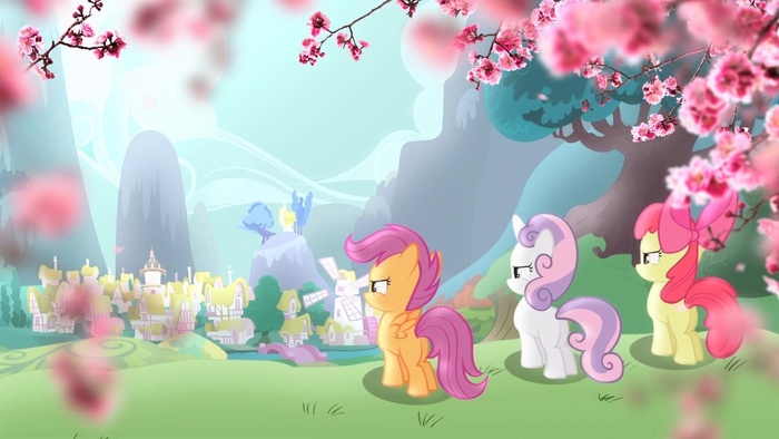 Три жеребенка My Little Pony, Арт, Cutie Mark Crusaders, Scootaloo, Sweetie Belle, Applebloom