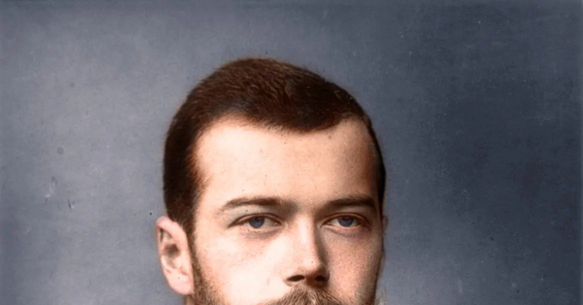 Колоризированная фотография Николая II | Пикабу