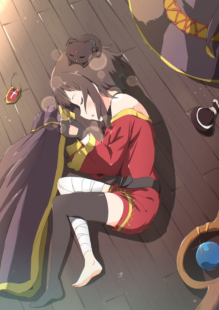,  ) , Anime Art, , , Megumin, Konosuba, Chomusuke