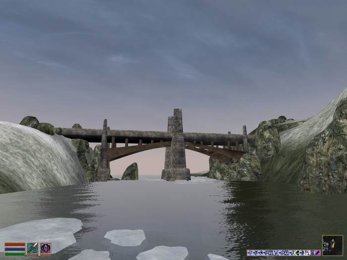     (Bridge over The Isild River) The Elder Scrolls, The Elder Scrolls III: Morrowind, RPG, Tamriel, Solstheim, Bridge, ,  , , , , , , 