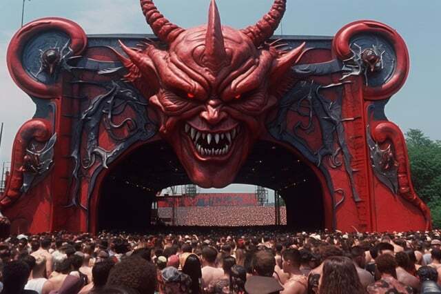 Hell Fest (1986).  1 Midjourney,  , , , , -, , 