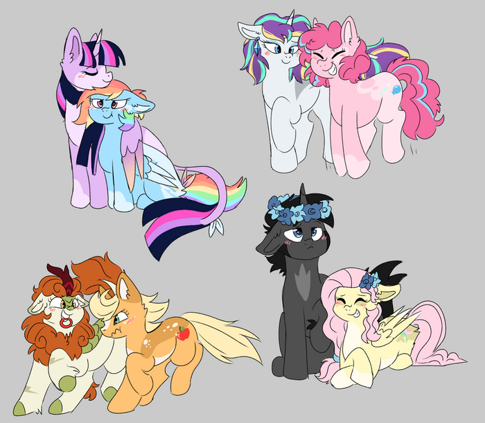  My Little Pony, Twilight Sparkle, Fluttershy, Pinkie Pie, Applejack, Rarity, King Sombra, Autumn Blaze