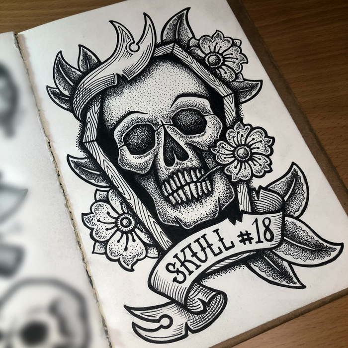  #18    , , , Dotwork, Blackwork, 
