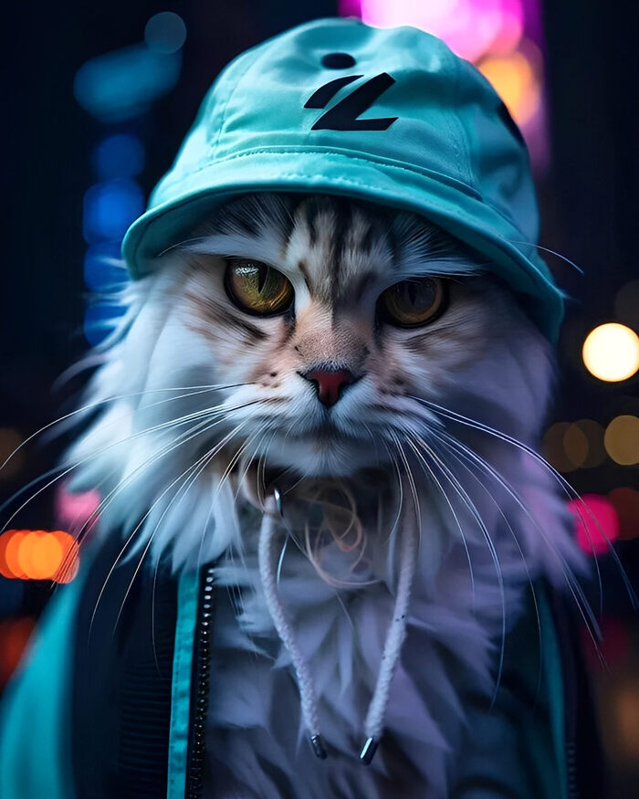 Стильные котики | Пикабу