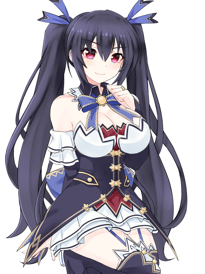 Noire Anime Art, Hyperdimension Neptunia, Neptunia, Noire (Black Heart), Zatsu