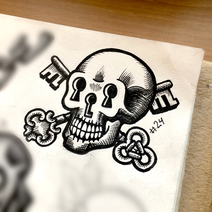  #24 - 27 , , , Dotwork, Blackwork, , , , 