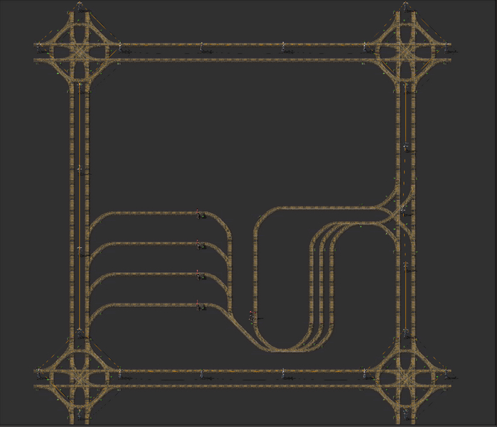 Factorio обновленные перекрески и Logistic Train Network Factorio, Моды, Стратегия, Длиннопост