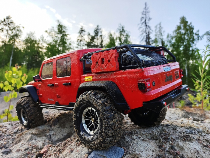 Jeep JT Gladiator Scale Luce Roccia Personalizzata Per Axial SCX10 III Jeep JT Gladiator - Impermeabile, Scala 1:10, Per Crawler Sj Gang - Foto 12