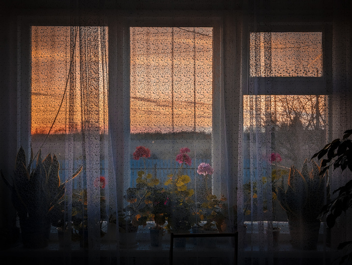 Деревенский закат