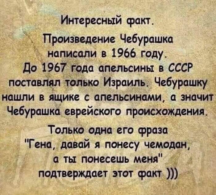 Чебурашка - еврей | Пикабу
