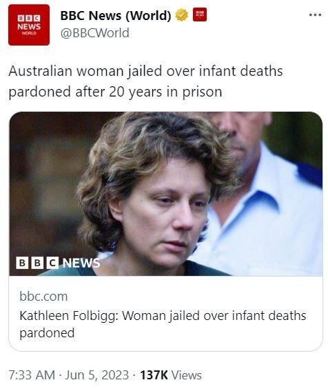 Бедная женщина Криминал, Трагедия, Преступление, Негатив, Австралия, Помилование