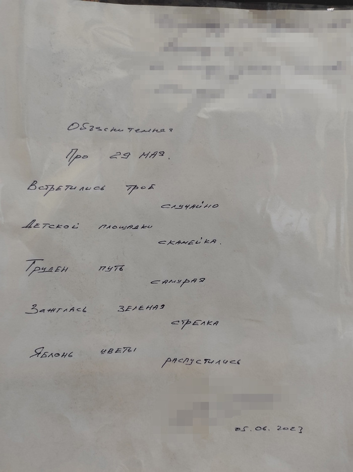 Объяснительная