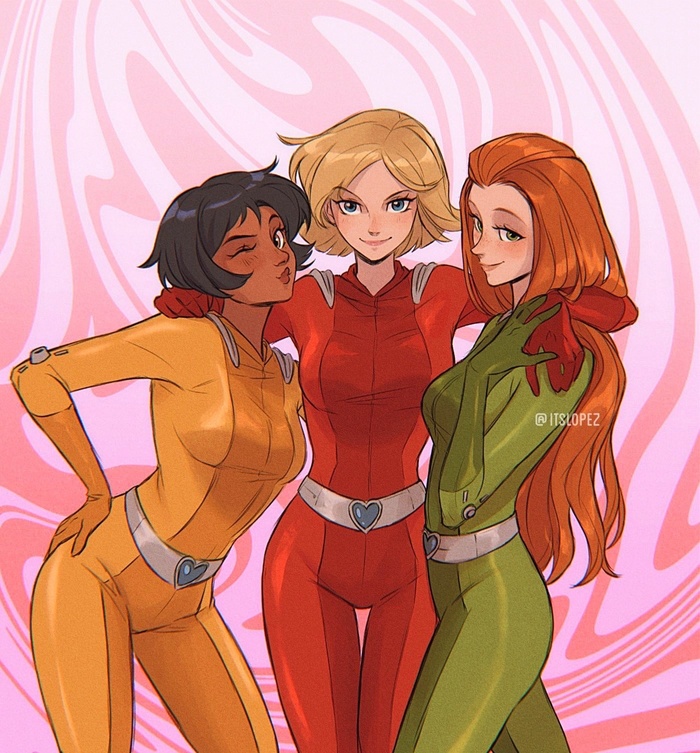  , , Totally Spies, Sam (Totally Spies), Clover (Totally Spies), Alex (Totally Spies), Itslopezz, 