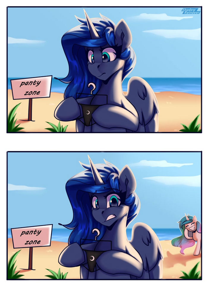 Panty Zone My Little Pony, Princess Celestia, Princess Luna, Shadowreindeer