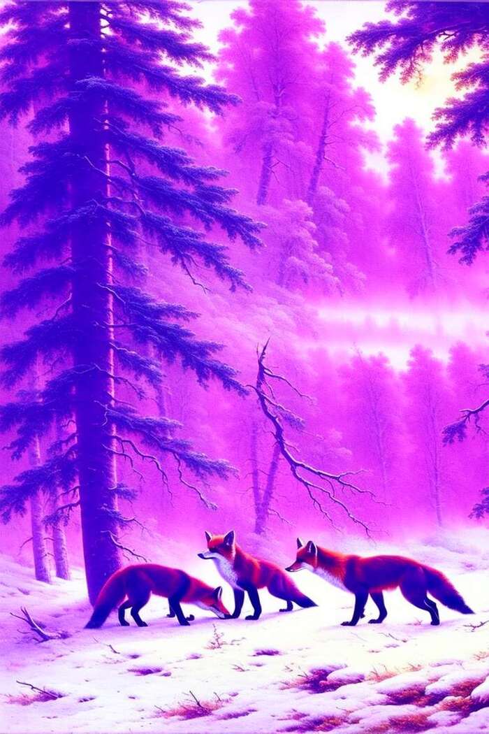 Лес и лисы. Нейрошишкин