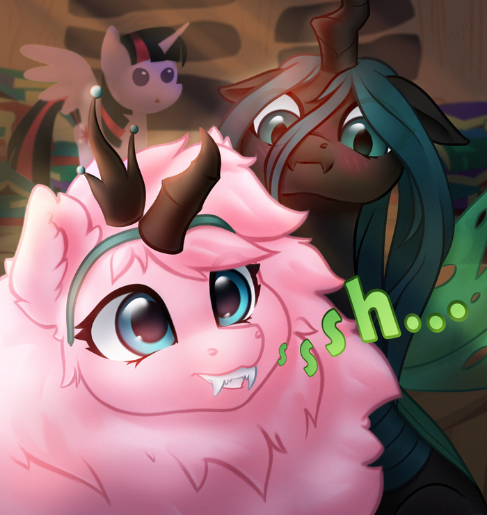 Ssshhhs My Little Pony, Twilight Sparkle, Queen Chrysalis, Fluffle Puff