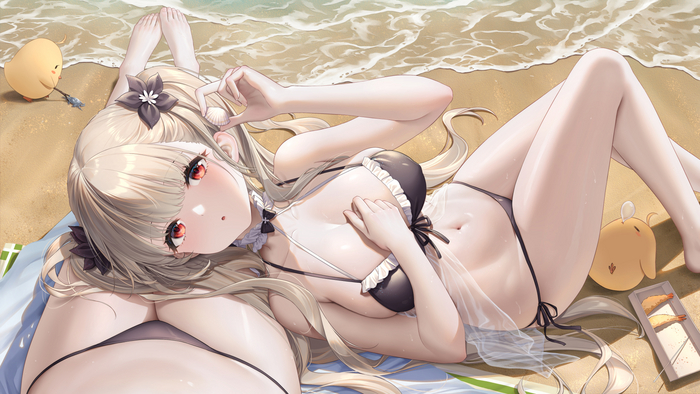 Formidable , Anime Art, Azur Lane, Formidable, Haneru, Manjuu, , , 