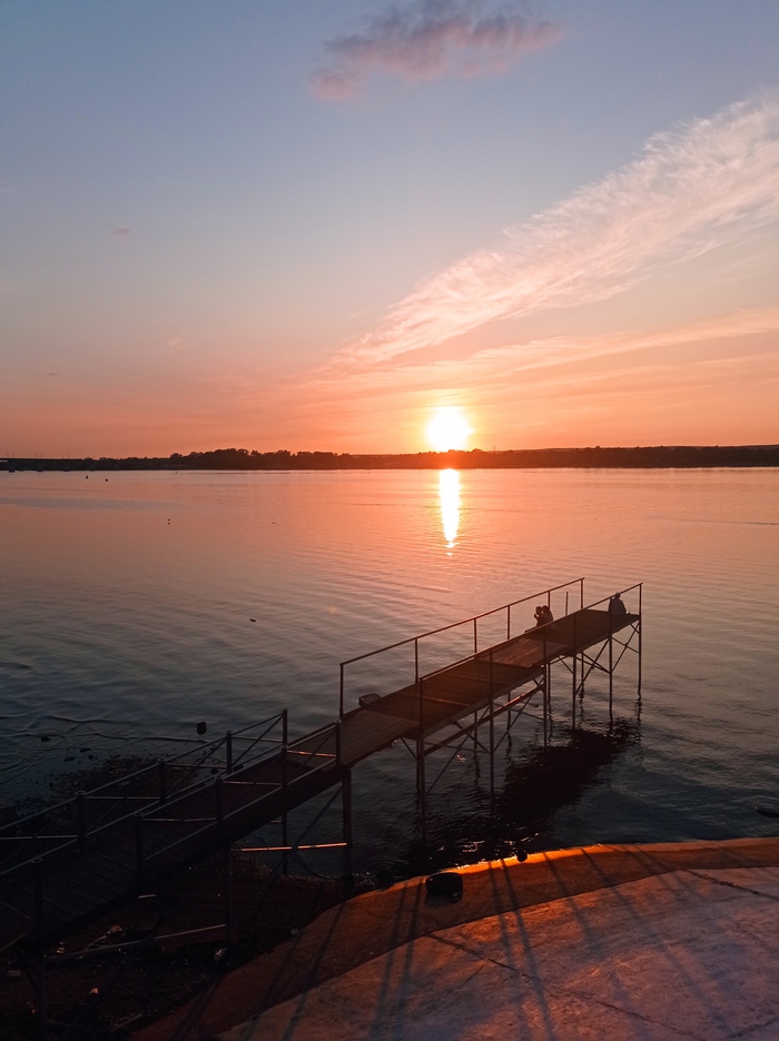 Закат на Набережной в Перми
