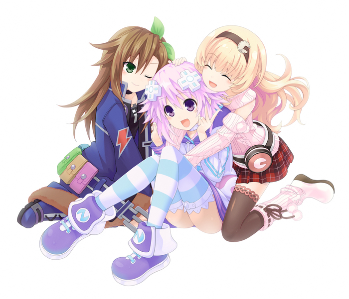  Anime Art, Hyperdimension Neptunia, Neptunia, Neptune, If, Compa