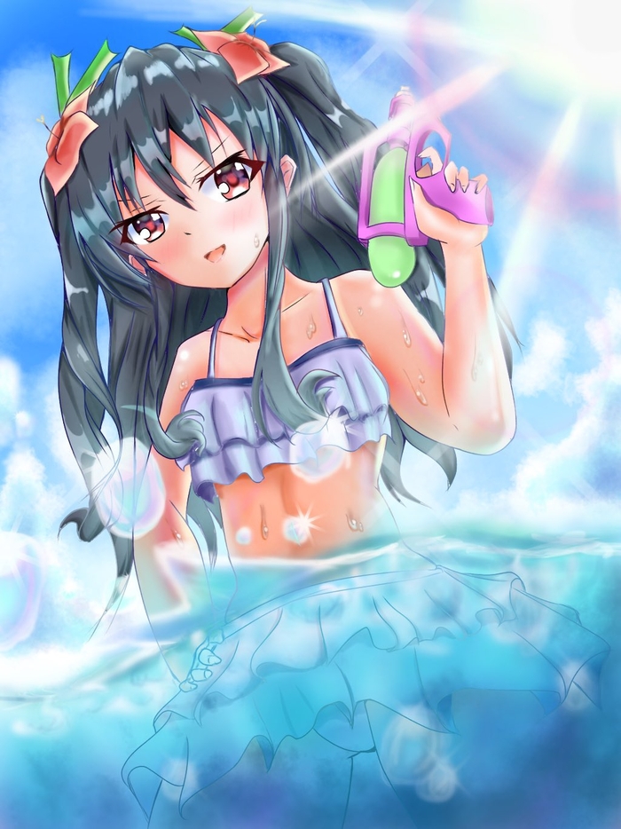 Uni Anime Art, Hyperdimension Neptunia, Neptunia, Uni, 
