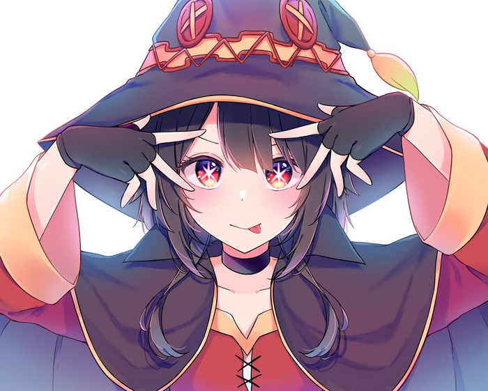 Hoshino Megumin Anime Art, , Konosuba, Megumin, Hoshino Ai, Oshi no Ko, 