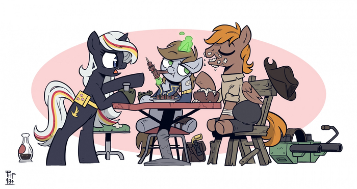   My Little Pony, Fallout: Equestria, Littlepip, Velvet Remedy, Calamity