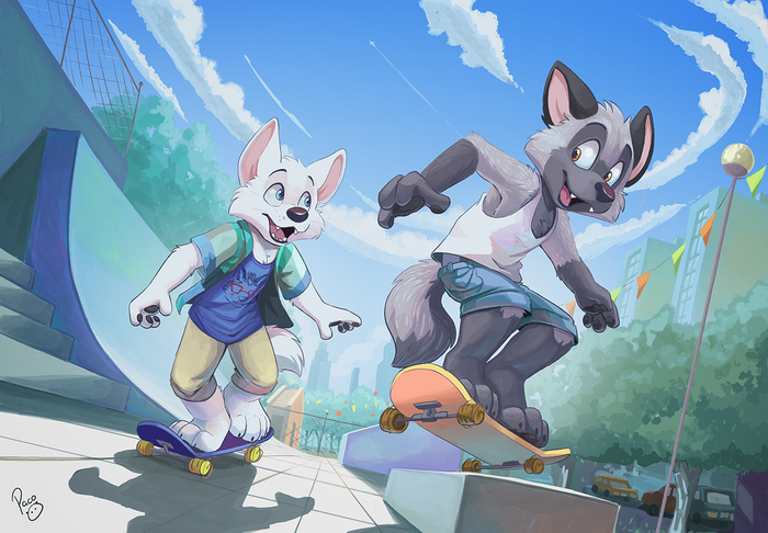 Pent and Sama Skating