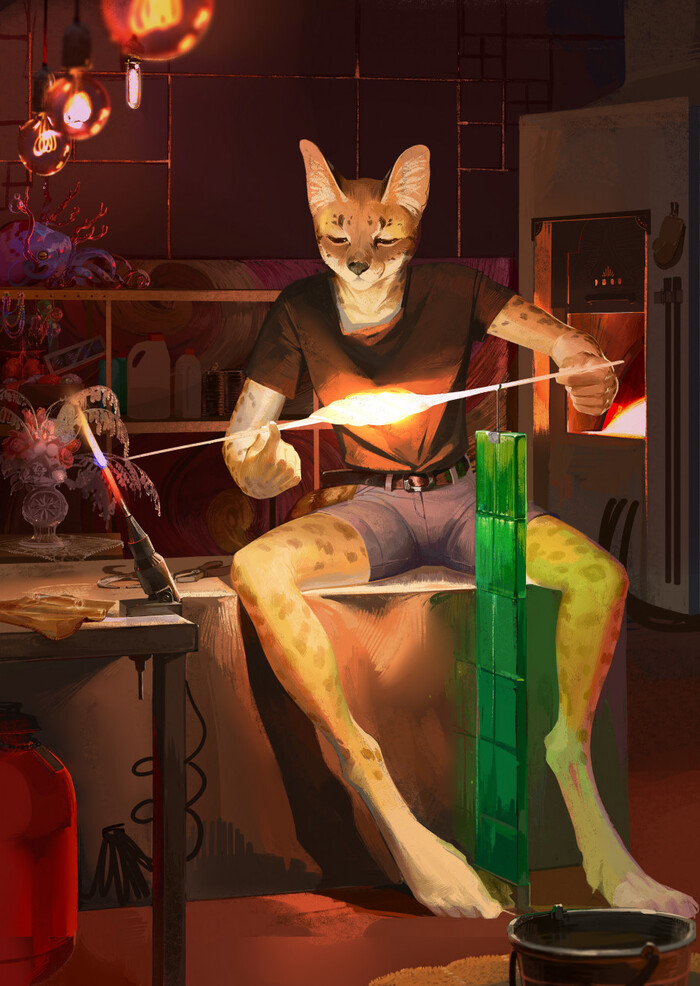  , Furry Art, Furry Feline, , , 